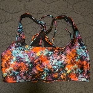 Born Primitive Lattice Back Swim Top